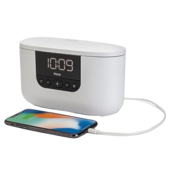I Home Power Sanitizer UVC II 360 Degree UV-C Alarm Clock USB Charging P… - Picture 6 of 9